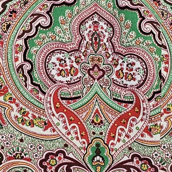 Talbots Women's Button Down Paisley Print Oxford sz 14P - Picture 5 of 6